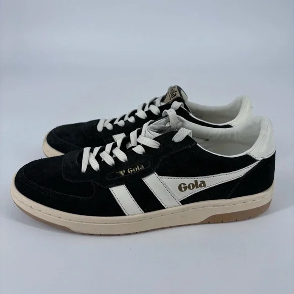 GOLA Exclusive Hawk Suede Sneakers Black Off White - Picture 2 of 11